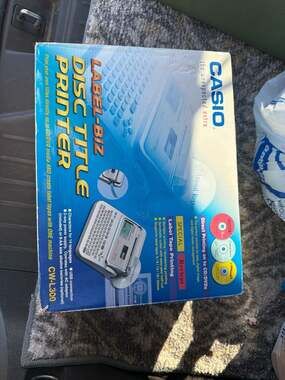 Casio CW-L300 Label-Biz Disc Title Printer and Label Maker with Box